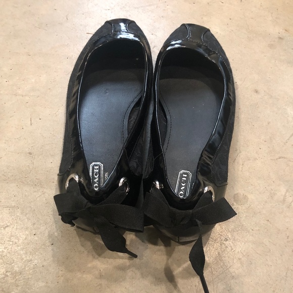 Coach Shoes - Coach black ballet flats